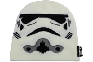 Heroes Inc. Star Wars Stormtrooper Face White Beanie Hat