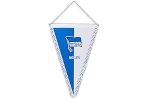 Hertha BSC Berlin XXL Wimpel blau-weiß 40 cm Schmuckwimpel | Banner HBSCB - plus Lesezeichen I love Berlin