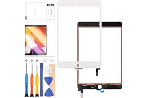 LADYSON Ersatz-Touchscreen Compatible für iPad Mini 4 A1538 A1550 7,9 Zoll Touch Digitizer Glas Touchscreen Reparaturteile Montagesets mit gehärtetem Glas Displayschutz (weiß)