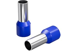 LUMONIC 50x viroles isolé 50,0mm² / 20mm bleu ; câble fin terminaux ; 50mm²