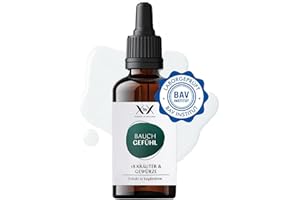 ‎XBYX XbyX Bauch Gefühl 50 ml | 90 Portionen | Beruhigende Wirkung für den gestressten Magen | 18 kostbare Kräuter & Gewürze in Tropfenform | Relaxed & entspannt | Einfache Dosierung mit Pipette