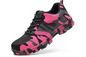 Sumateng Sicherheitsschuhe Herren Damen Arbeitsschuhe Leicht Sportlich Atmungsaktiv Schutzschuhe Stahlkappe Sneaker rutschfeste Schnittschutzschuhe