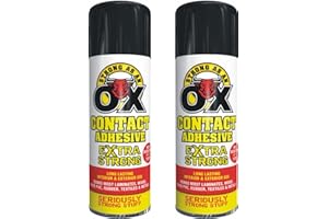 HITLINEUK Heavy Duty Spray Adhesive 2 x 500ml Heat Resistant