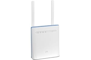 AMAZON RENEWED Unlocked ZTE MF286D CAT 12 600mbps 4G+/LTE Home/Office Router (White). 2 x RJ11 Tel Ports. 2 x External Antennas. Works with any Mobile Network Sim Worldwide. 2.4/5GHz Wi-Fi + Bridge Mode (Renewed)