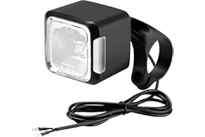 Phare Avant vélo COCOLUMEN LED 30-100 Lux, Refroidissement Aluminium, 6-58V vélo électrique/vélo, IPX4/5,StVZO