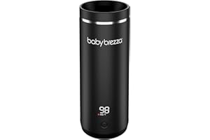 Baby Brezza Superfast Portable Bottle Warmer Scaldabiberon portatile – 67% più veloce – scalda Latte materno da viaggio e Scaldabiberon – sicuro – Riscaldamento uniforme – fino a 8 Biberon – nero