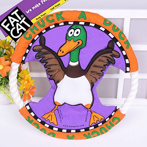 SHENNOSI-Pet-Frisbee-Toy-Dog-Cat-Training-Supplies-Canvas-With-Squirrel-Ostrich-Pattern