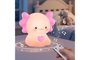 ICARER FAMILY White Noise Machine Night Light with 20 Sounds – Cute Silicone Night Light with RGB Ambience & Timer, Supports Wireless Connection – Idea Gift for Kids, Adults & Nursery