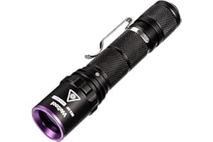 Weltool M2-BF Latarka UV, czarna latarka świetlna, ultrafioletowa latarka LED 365 nm do utwardzania klejem UV, wykrywacz wycieków AC, badanie karne, świecące minerały i wykrywanie moczu zwierząt domowych