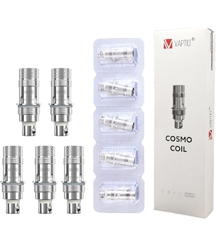 Pack de 5 résistances Cosmo Vaptio sans Nicotine ni Tabac C1 MTL 1.6 :  Amazon.fr: High-Tech