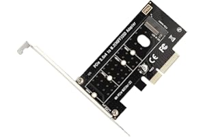 Futheda M.2 a PCIe Adapter NVME SSD a PCI-e 3.0 X4 Host Controller Scheda di espansione, supporto M-Key Solid State Drive Tipo 2280 2260 2242 2230 Converter a PCI desktop