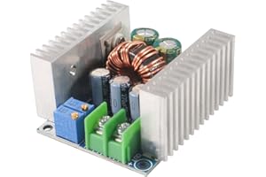 DORHEA 20A 300W Abwärtswandler-Abwärtswandler-Abwärtsmodul DC 6-40V bis 1,2-36V 20A 300W Einstellbares Konstantstrom-Spannungsregler-Netzteilmodul mit Kurzschlussschutzfunktion