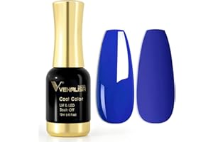 ‎V VENALISA VENALISA UV Nagellack Gellack Blau farben,Gel Nail Polish Soak Off Nägel Farbgel Kit Blue Gel Nagellack für Nageldesign Maniküre 12ml