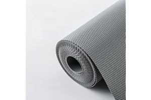 INSPIREPRO Protector de Plastico Gris 45 x 450cm en 3 Rollos de 45x150cm. Protector Muebles Fregadero, Cubre Cajones Antideslizante para Forrar Armarios de Cocina Color Gris