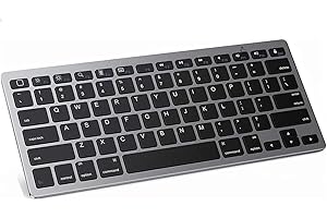 IFLIP Wireless Bluetooth Keyboard Small Slim Keyboard with 2.4G USB Connectivity, Multi Device Quiet Portable Keyboard for iPad/iPad Mini/Tablet/PC/Laptop/Android