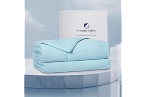 Dream Valley® Outlast® Kühldecke, NASA-Klasse Technologie Q-Max > 0,4 weich Selbstkühlende Decke, Aerocool™ Kühlende Decke für heiße Schläfer, Nachtschweiß, Eisblau, 269 x 228cm