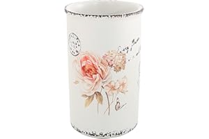 Gedy G-Brisbane Portaspazzolini da Bagno, Misure e Peso: 11,8X7,2X7,2 CM & 0,302 kg, Porta dentifricio e spazzolino in Ceramica, Finitura Bianca, Design R&S, 2 Anni di Garanzia