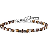 Bracciale Uomo In Lapislazzuli Naturale E Acciaio Inox - Cristallo Curativo, Regalo Ideale - Foto 5