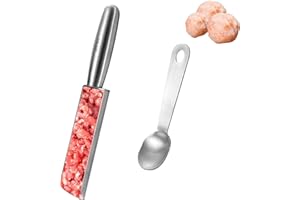 Yuqilin Croquetas Herramientas de Cocina Máquina Manual de Albóndigas Albondigas Molde Utensilios de Cocina para Hacer Albóndigas,para Croquetas,Sorbetes,Bizcochos(Tubo Único)