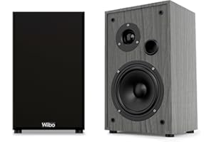 WIIBO ACOUSTICS WIIBO | String 10 Altavoces HiFi de Estantería - Para un Sonido con Presencia, Profundidad y Matices - Pareja de Altavoces de 100w - Medidas: 22,5 x 18,5 x 30 cm