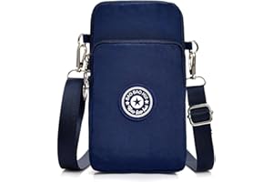 DuoLmi Crossbody Bags for Women, Waterproof Phone Pouch Wrist Bag Zipper Phone Bag Small Handbag Crossbody Shoulder Bag Compatible with iPhone 15 Pro Max/15/14/13/12/11 Samsung Galaxy S23 S22…