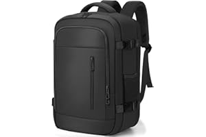 OTAHGK Mochila de Viaje Cabina Avion 40 x 20 x 25 para Ryanair Equipaje de Mano Maletas de Cabina Bolsa de Viaje para Portátil de 14 Pulgadas con Orificio de Carga USB y Bolsillo Antirrobo-Negro