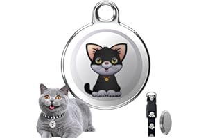 KUWUNG Mini GPS Cat Tracker/Dog Tracker, Pet Tracker for Cats, Dog Tracker with No Monthly Fees, Real-Time Location Tracking, Waterproof Cat Tracker GPS Collar for Pets