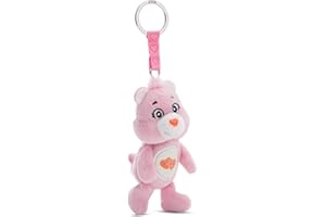 NICI Porte-clés Bisounours ours Grosbisou 10 cm - Pendentif en peluche pour enfants et adultes, avec anneau pour porte-clés, trousseau et porte-clés - 61379, Lieb-mich-bärchi