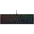 CHERRY MX 10.0N RGB, Clavier de gaming mécanique plat, Disposition française (AZERTY) Filaire, Original MX LOW PROFILE RGB SP