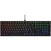 CHERRY MX 10.0N RGB, Clavier de gaming mécanique plat, Disposition française (AZERTY) Filaire, Original MX LOW PROFILE RGB SP