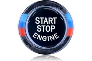 CICIMENT Start Stop Button Cover Engine one-key start Interior Accessories Compatible with BMW E90 E60 E70 3 5 X5 X6 Series(Black)