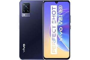 vivo V21 5G Smartfon, 8GB + 128 GB, Nocne selfie 44 Mpx z stabilizacją optyczną, potrójny czujnik 64 Mpx, ultra cienka konstrukcja 6,44 cala, częstotliwość odświeżania 90 Hz, podwójny Sim