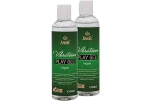 VIBRATISSIMO Play Gel vegano 2x250 ml - Lubricante sin ingredientes de origen animal - Gel lubricante adecuado para juguetes de silicona y condones de látex