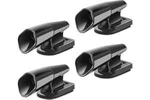 Cisixin 4PCS Car Deer Whistle, Ultrasonic Deer Warning, Car vehicles Motorcycle Warning Devices (Black)