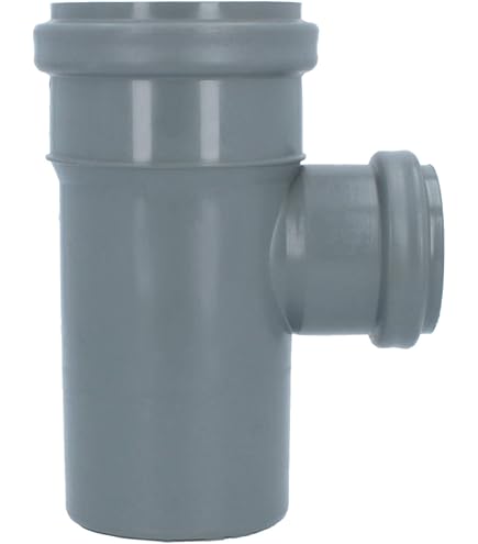 Millto T-Stück Abwasserrohr 110x110x110 Mm – 90° Fitting Aus Polypropylen, Mit Dichtungen, Für Sanitärsystem & Entwässerung