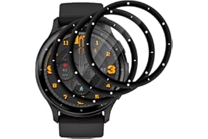 BEUKEI Verre Trempé pour Garmin Venu 3,3 Pièces Film écran Protection [3D Incurvé Couverture Complète][Haute Sensibilité] [Sans Bulless] Verre