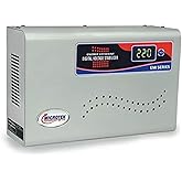 MICROTEK EM4160 Automatic Voltage Digital Display Wall Mounted Stabilizer (160V-285V) for AC Air Conditioner Upto 1.5 Ton (Metallic Grey)