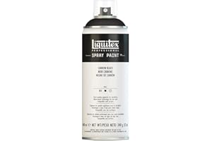 Liquitex Professional Peinture acrylique Aérosol 400 ml Noir de Carbone, Noir carbone