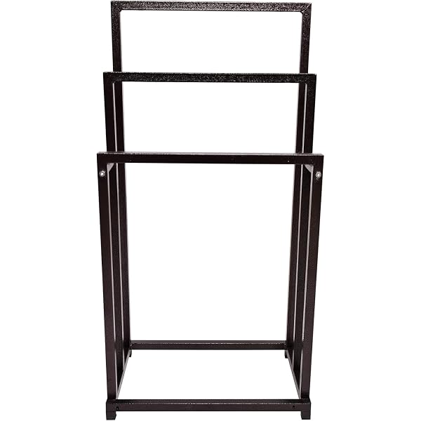 DECLUTTR 3-Tier Freestanding Towel Rack - Stainless Steel Bathroom Organizer With Chrome Finish