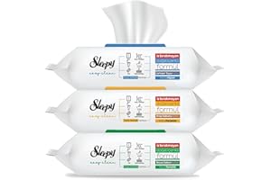 ROXLIN 300x Sleepy Reinigungstücher mit Bleichzusatz - Extra Stark gegen Flecken - Grün, Blau und Gelb Oberflächenreinigungs-Set - 1x Grün (Weiße Seife), 1x Gelb (Eukalyptusduft), 1x Blau (Fichtenduft)