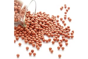 CLOXKS 2 lb Clay Pebbles Clay Balls for Plants 6mm-8mm Mini Hydroponics Ceramic Ball Horticultural Grade Succulent Soil,for Plant Pots Vase Fillers Hydroponic Growing,Brown