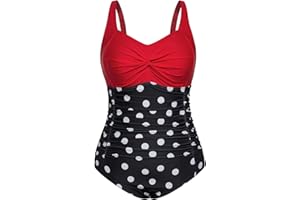 Hanna Nikole Women's Plus Size One Piece Swimsuit Tummy Control Swimwear Swimsuit V-Neck Ruched Monokinis