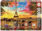 Fix Puzzle incluido Educa Borrás- Puzzle 3000 Puesta de Sol en París (17675)