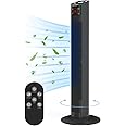 Senelux Tower Fan 36" Oscillating Fan with Remote Control- Quiet Cooling Fan with 3 Modes & 3 Speeds- for Bedroom, Home & Office