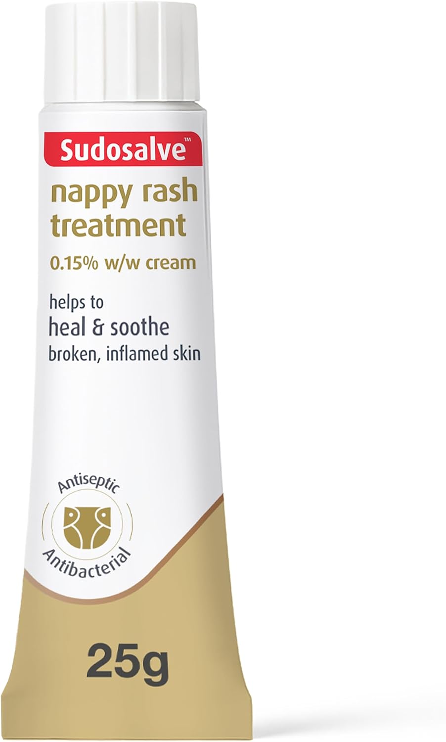 Sudocrem® Sudosalve™ Nappy Rash Cream for Inflamed and Broken Skin, 25g (Pack of 1)