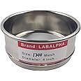 LABALPHA 1200 Mesh Lab Sieves, Test Sieve #1200 Mesh, 4'' Diameter, 304 Stainless Steel Wire Cloth (0.013mm)