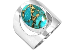 JEWELOPORIUM 925 Sterling Silber Handgemacht Ring for Frau 10x14 Oval Edelstein Costume Silber Schmuck for Gift (99110_R)