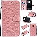 Price comparison product image ARSUE Moto G6 Plus Case, Moto G6 Plus Wallet Case, PU Leather Filp Case with Card Holder Mandala Floral Flower Phone Case Cover for Motorola Moto G6/Moto G Plus (6th Generation),Rose Gold