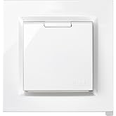 SIMON 10 SCHUKO MONOBLOC PLUG IP44 250V 10A WHITE | Flat and thin, suitable for outdoor use. Includes frame, lid and mechanis