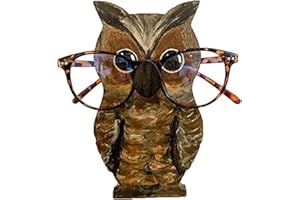 DIYARTS Porta Occhiali, Porta Occhiali Simpatico Animale Porta Occhiali Scaffale Porta Occhiali da Sole in Legno Espositore Vetrina Home Office Desk Decor Regalo